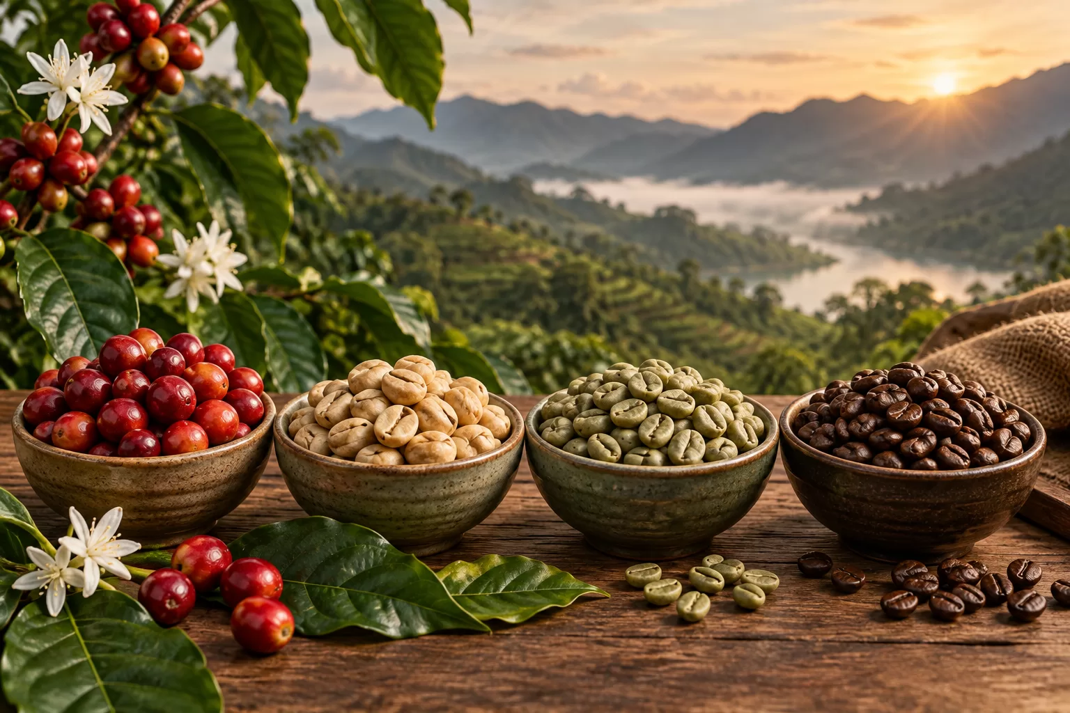 Từ quả chín đến hạt rang: mỗi công đoạn đều góp phần tạo nên chất lượng.